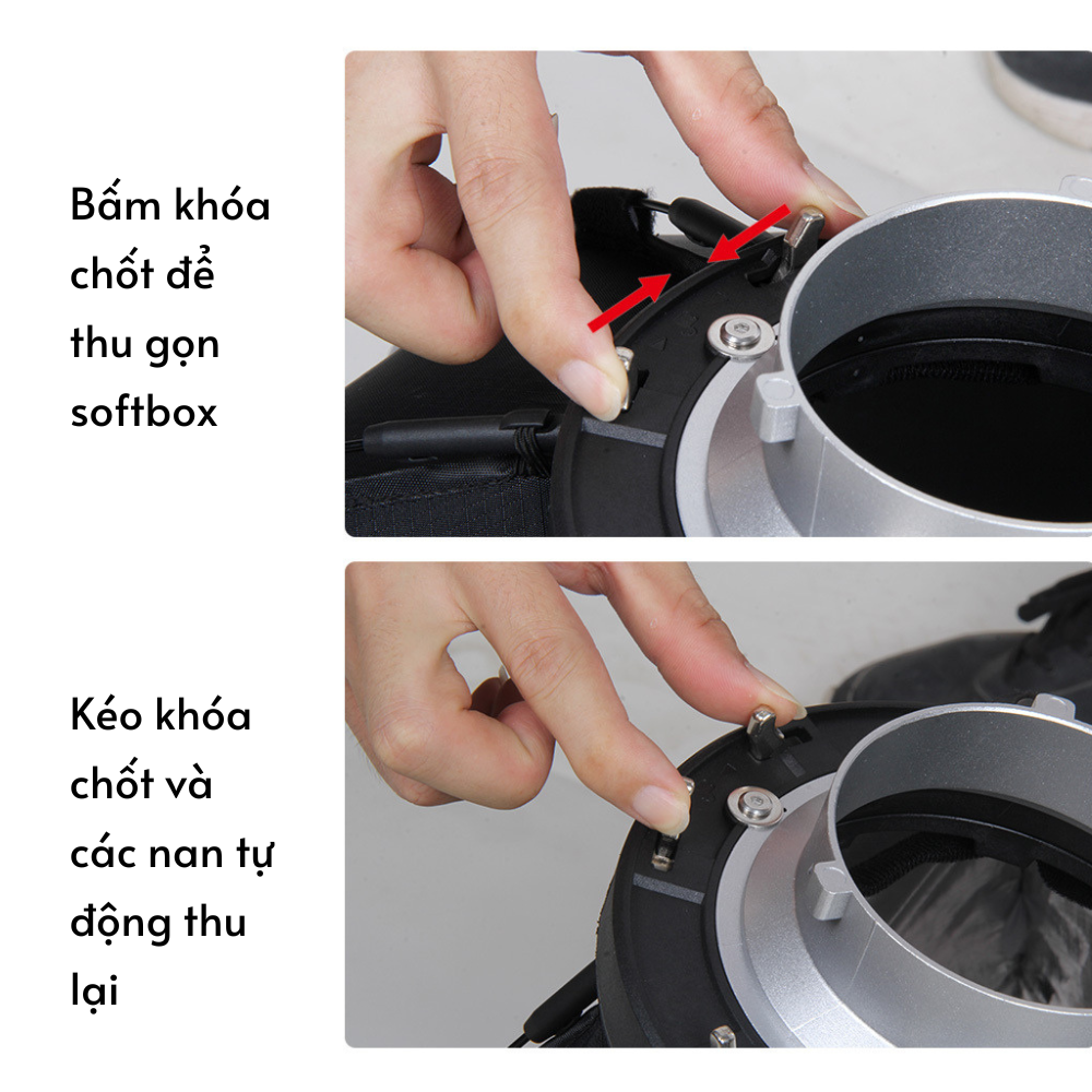 Softbox bát giác Triopo K2 thao tác nhanh (55/65/90 cm)
