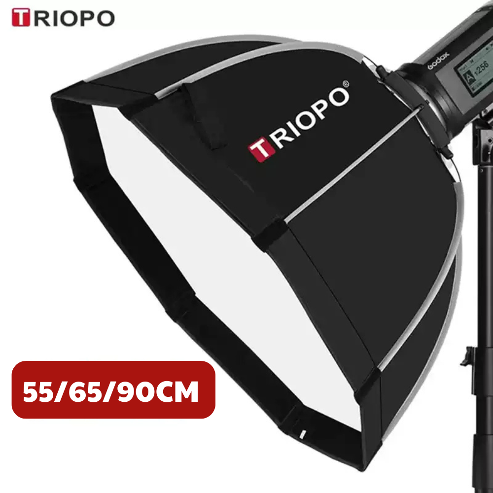 Softbox bát giác Triopo K2 thao tác nhanh (55/65/90 cm)