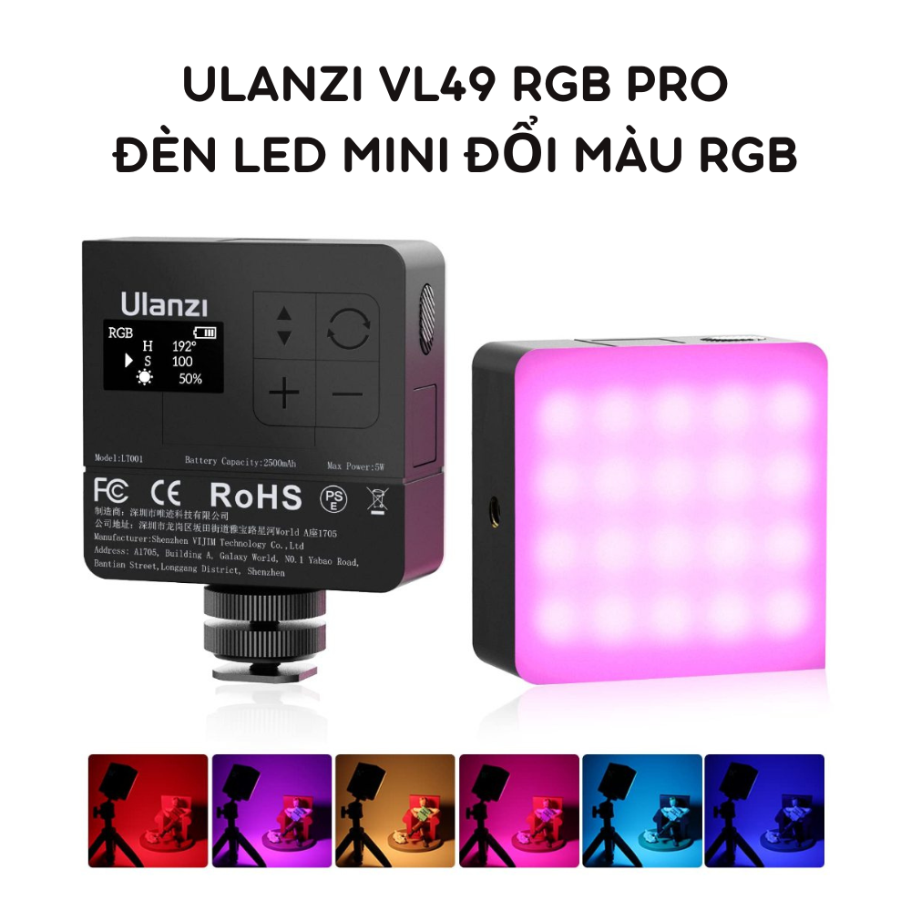Đèn ULANZI VL49 RGB Pro
