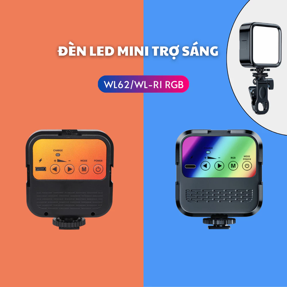 Đèn led WL-62 trợ sáng makeup, quay video chụp ảnh