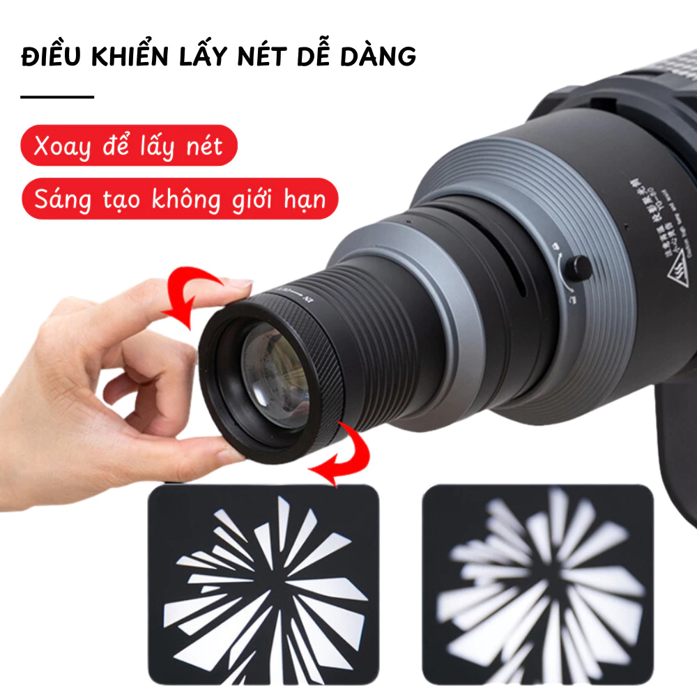 Bộ hiệu ứng Snoot YG80 ngàm Bowens tạo hình ánh sáng nghệ thuật
