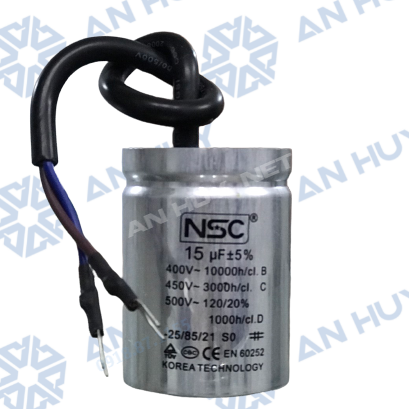 Tụ nhôm dây NSC 15uF