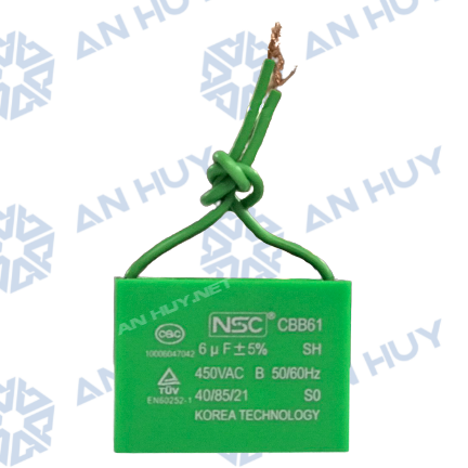 Tụ quạt vuông NSC 6uF/450V