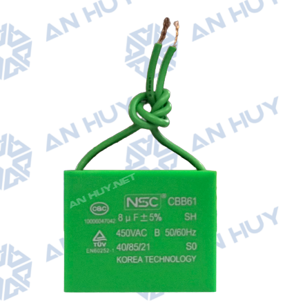 Tụ quạt vuông NSC 8uF/450V