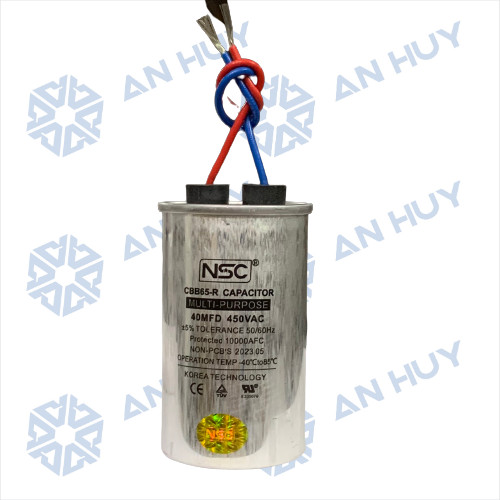 Tụ dầu dây NSC CBB65W 40uF/450V