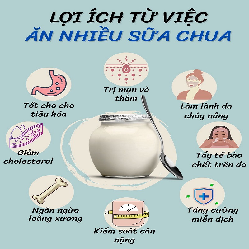 Những lợi ích của sữa chua đối với sức khỏe Bách hóa Vì Dân