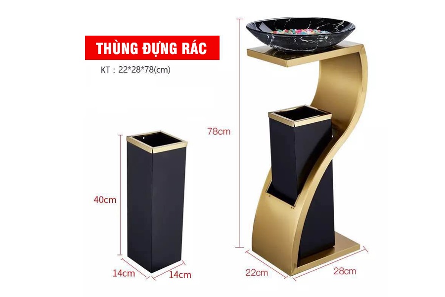 Thùng đựng rác cao cấp TDR 11