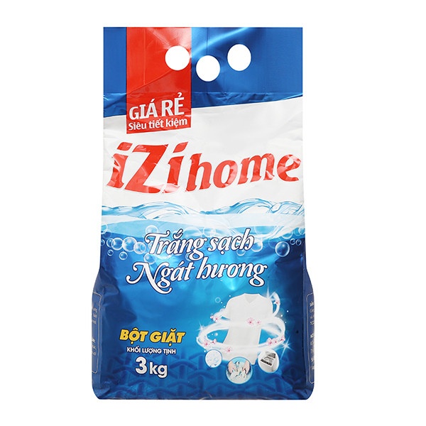 Bột giặt IZI HOME ngát hương 3kg Bách hóa Vì Dân Bột Giặt Izi Home Ngát Hương 3Kg Bách Hóa Vì Dân