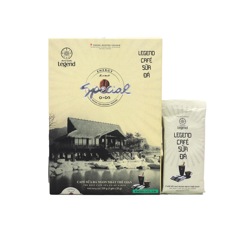 Cà phê sữa đá Trung Nguyên Legend Hộp 225g (9 gói x 25g)