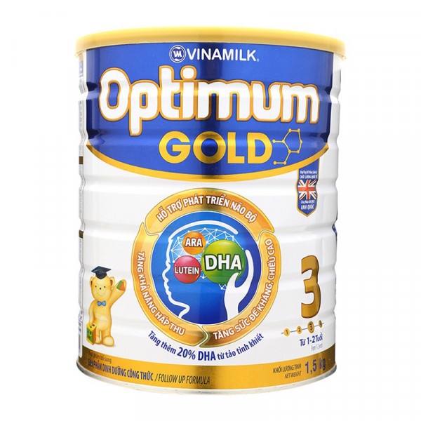 Sữa bột Optimum Gold 3 lon 1.5kg