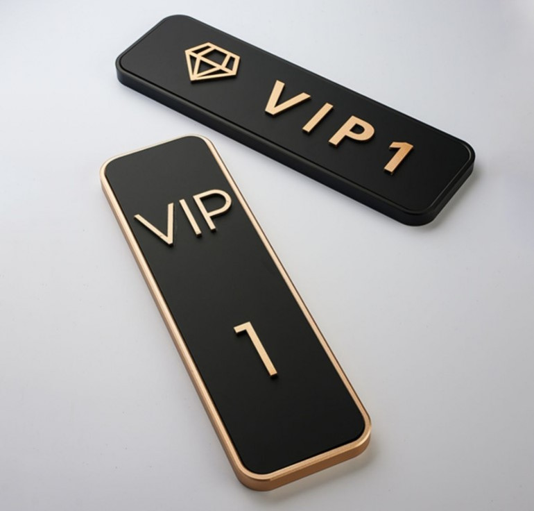 Biển hiệu số phòng VIP BHV n5