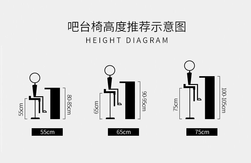 Ghế quầy bar thấp da PU GQBTD n10