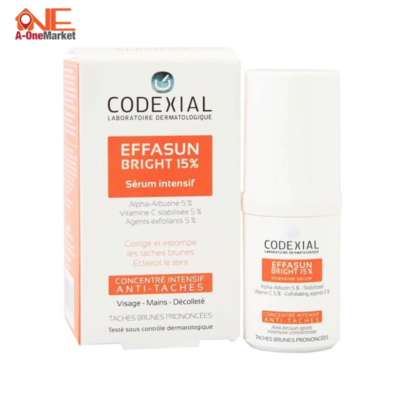 Kem trị mụn đốm nâu tàn nhang Codexial Effasun Bright 15%