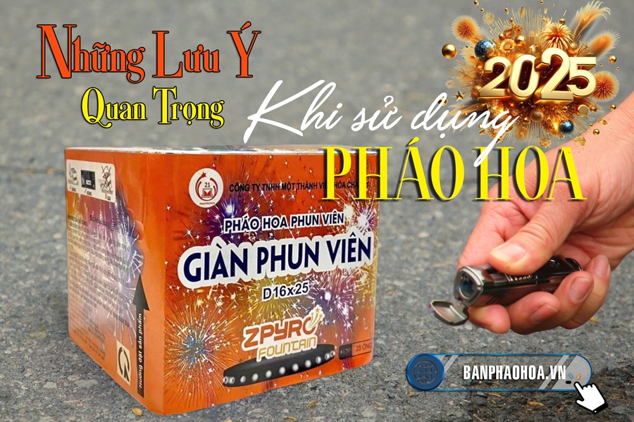Lưu ý khi sử dụng pháo hoa