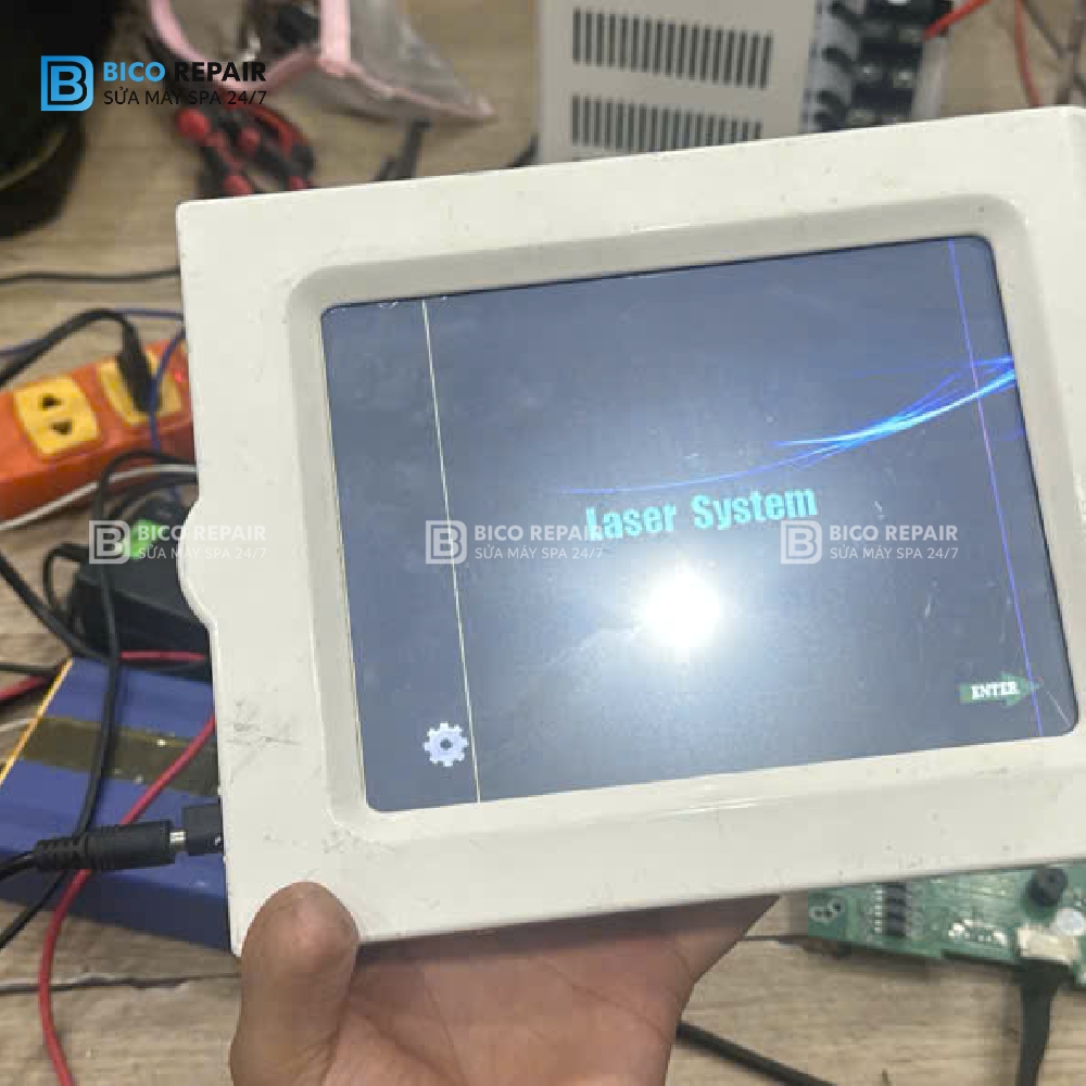 Test lại màn hình máy laser