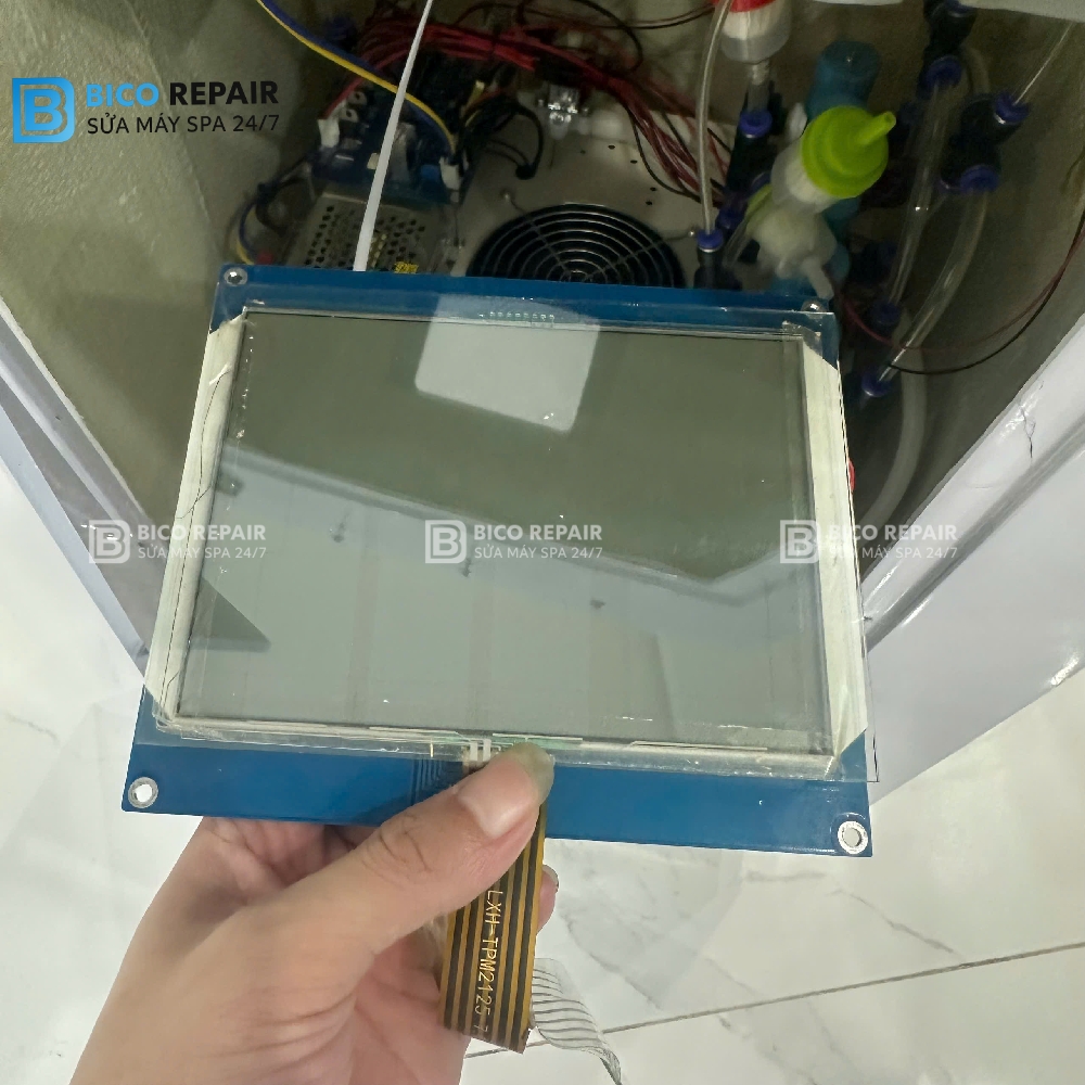 Kiểm tra. thay thế màn hình máy oxy jet