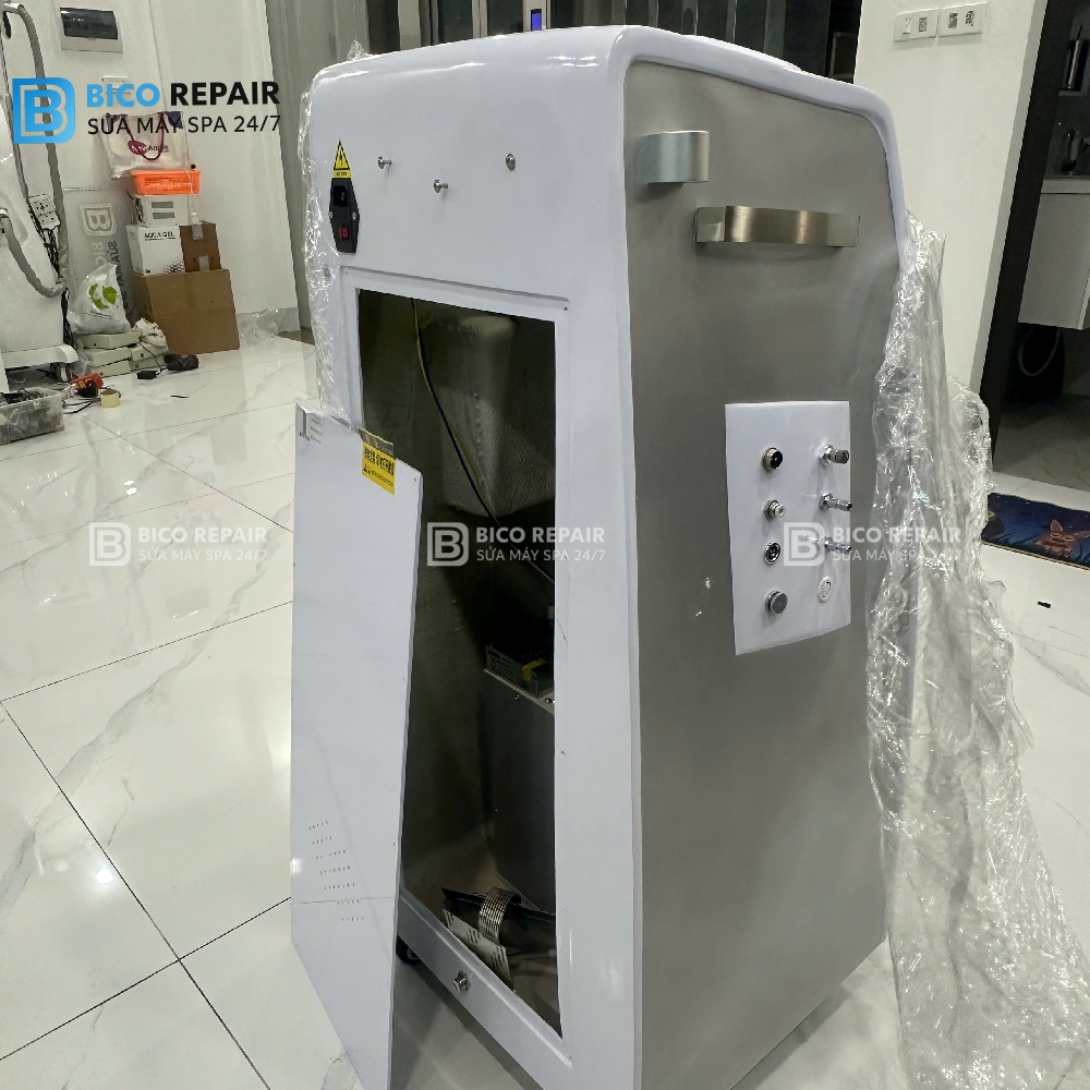 Kiểm tra đường ống dẫn dung dịch của máy oxy jet
