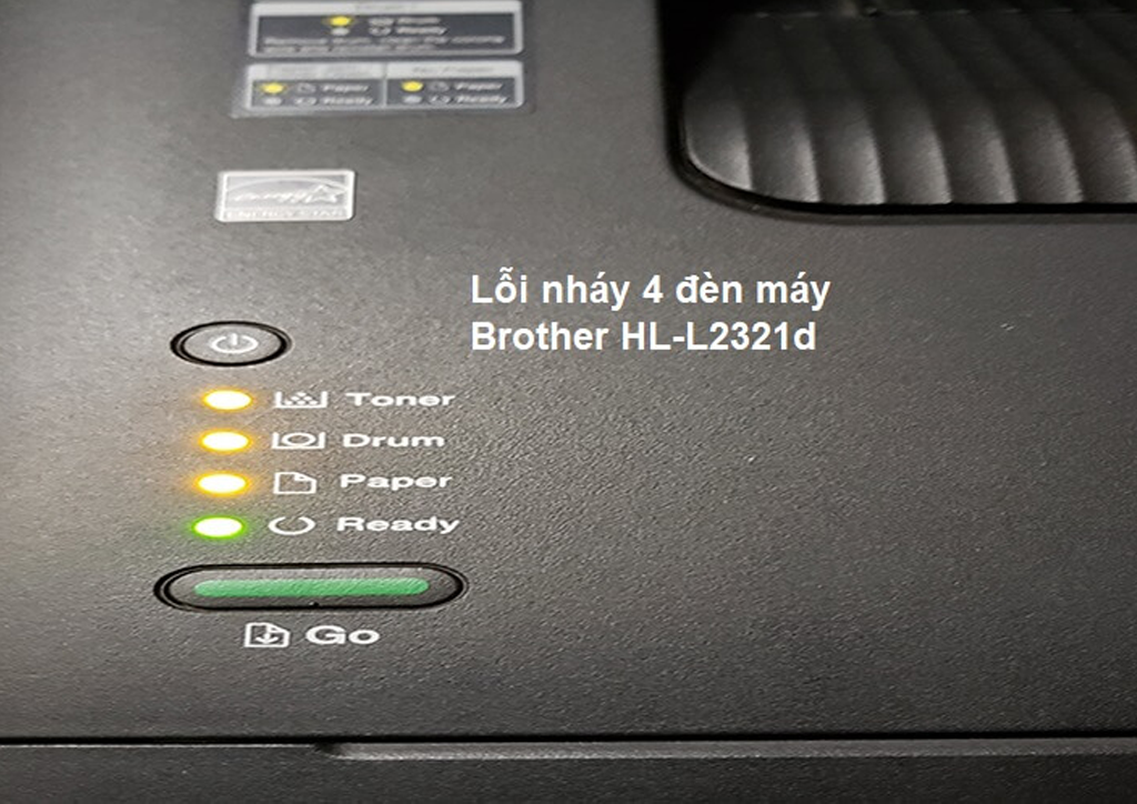 Cách Khắc Phục Máy In Brother 2321D Báo Lỗi 4 Đèn Nhấp Nháy