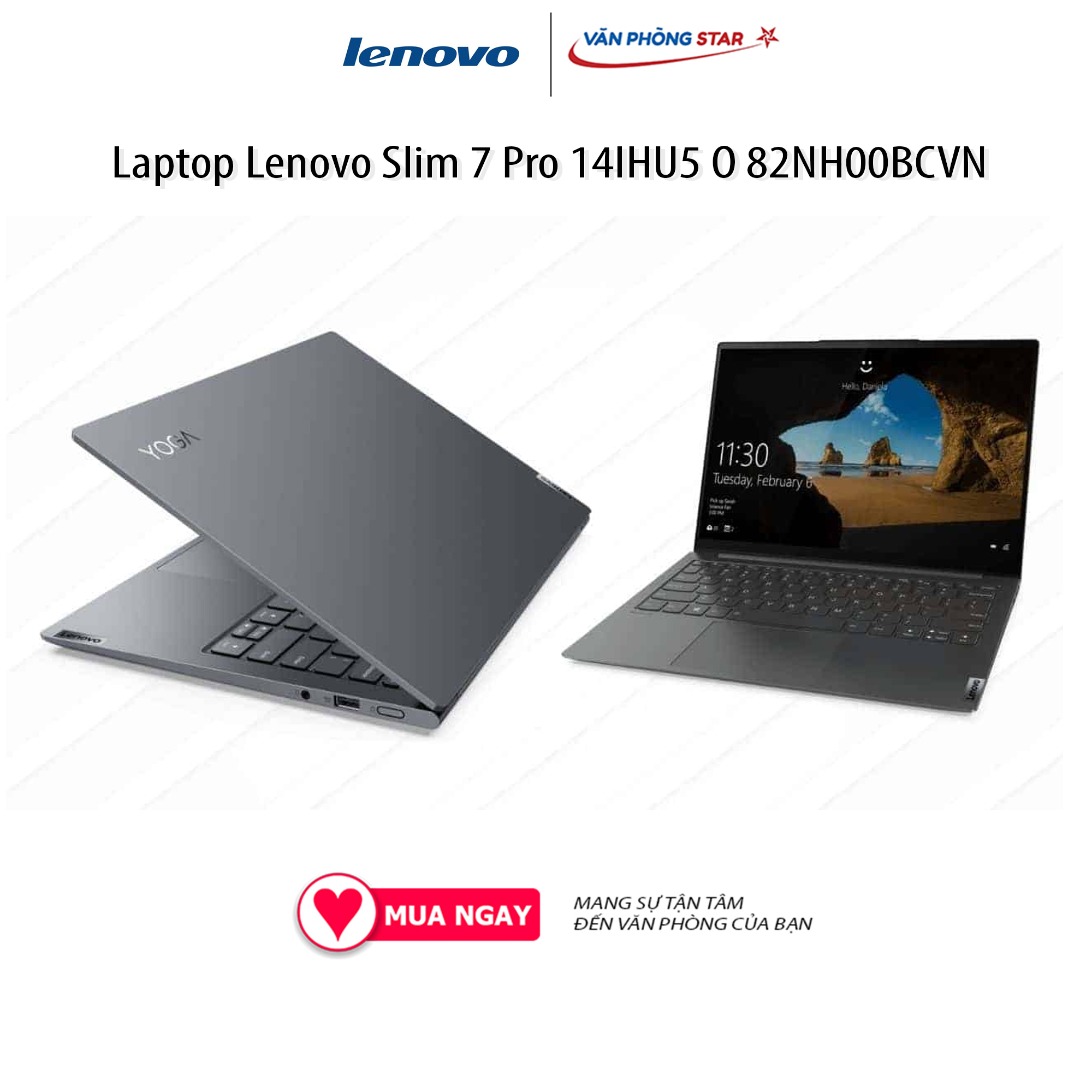 Laptop Lenovo Slim 7 Pro 14IHU5 O 82NH00BCVN (14 Laptop Lenovo Slim 7 Pro 14IHU5 O 82NH00BCVN (14