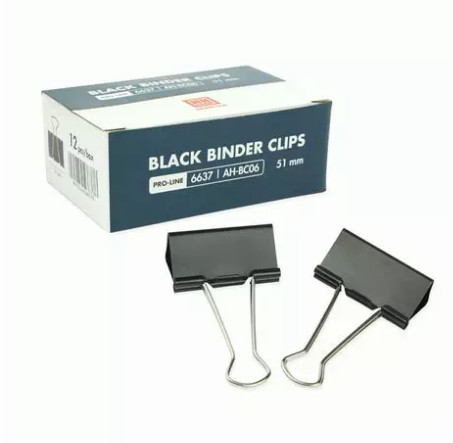 Kẹp giấy đen 51mm E516