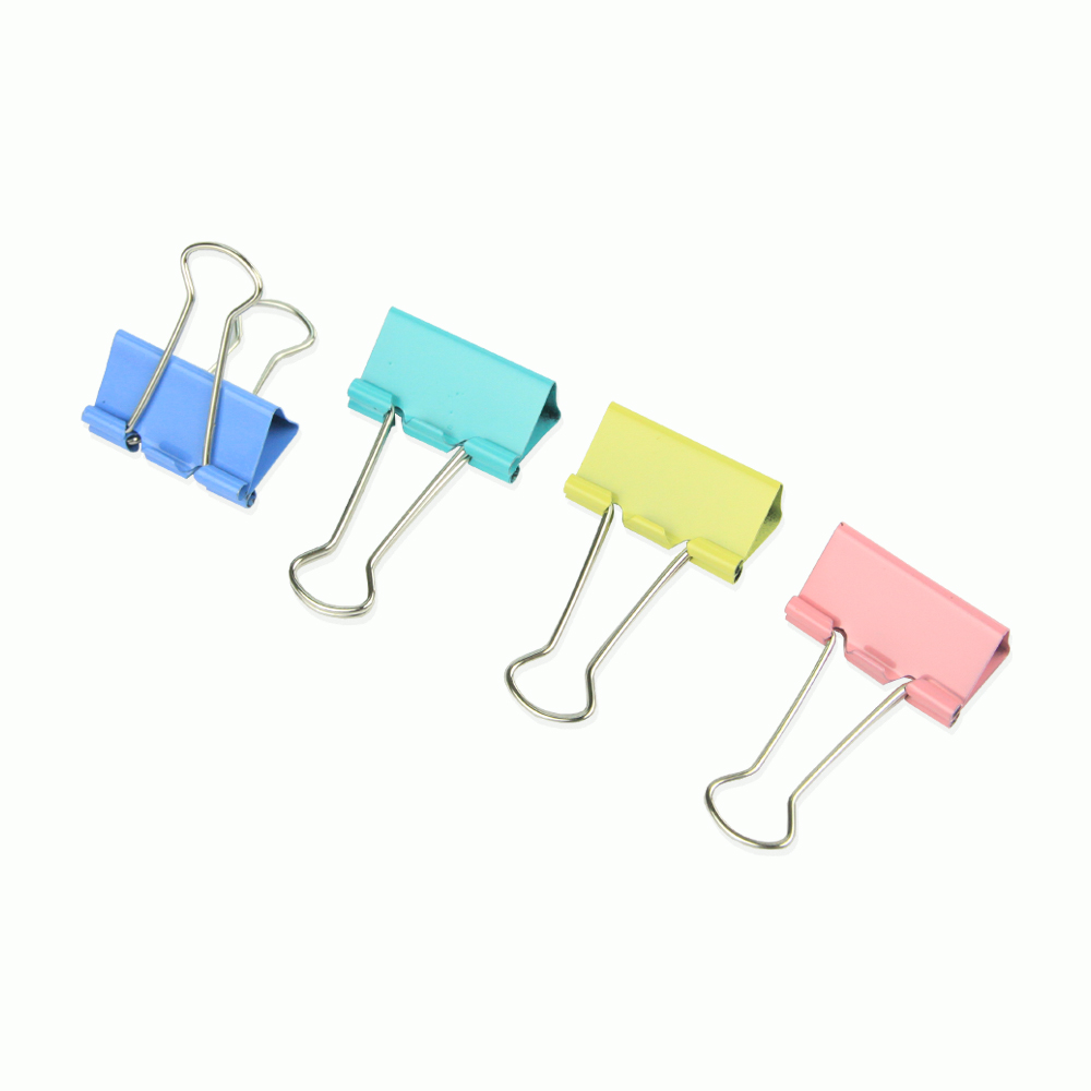 Kẹp Bướm, Kẹp Giấy Màu 19mm (40 chiếc)