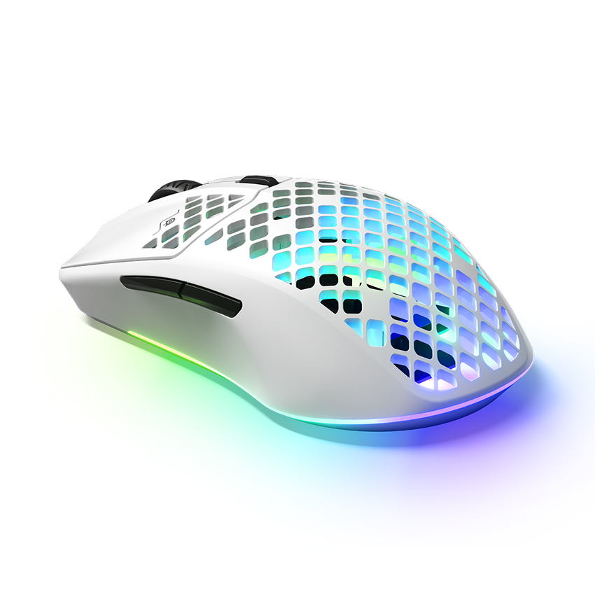Chuột game không dây Steelseries Aerox 3 Snow - Chính Hãng