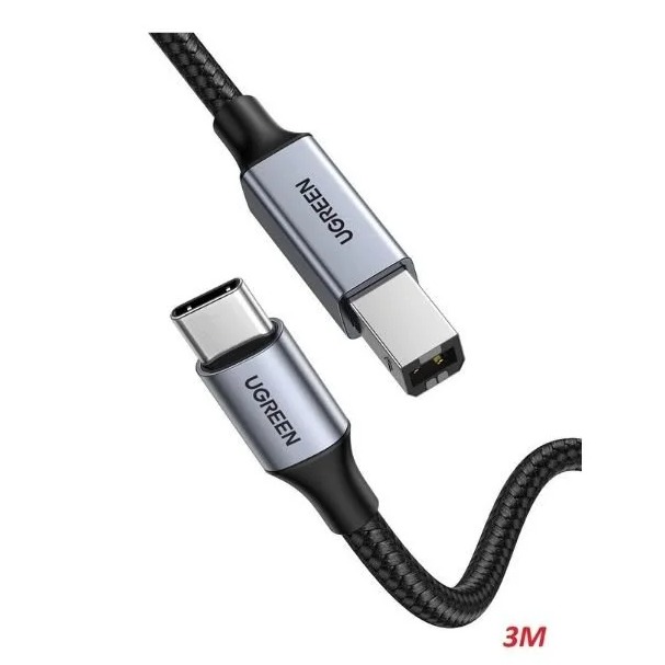 Cáp Máy in UGREEN USB C Male to USB B 2.0 US370