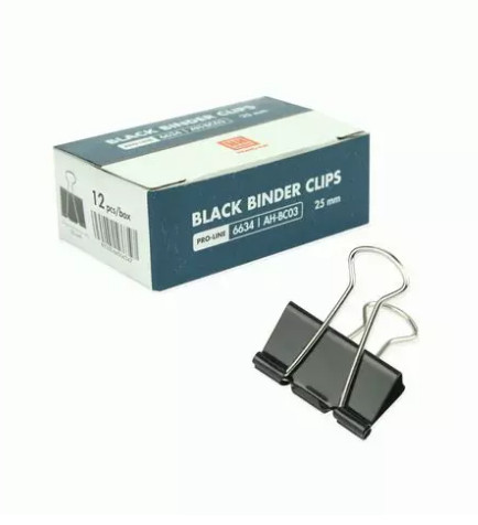 Kẹp giấy đen 25mm E513