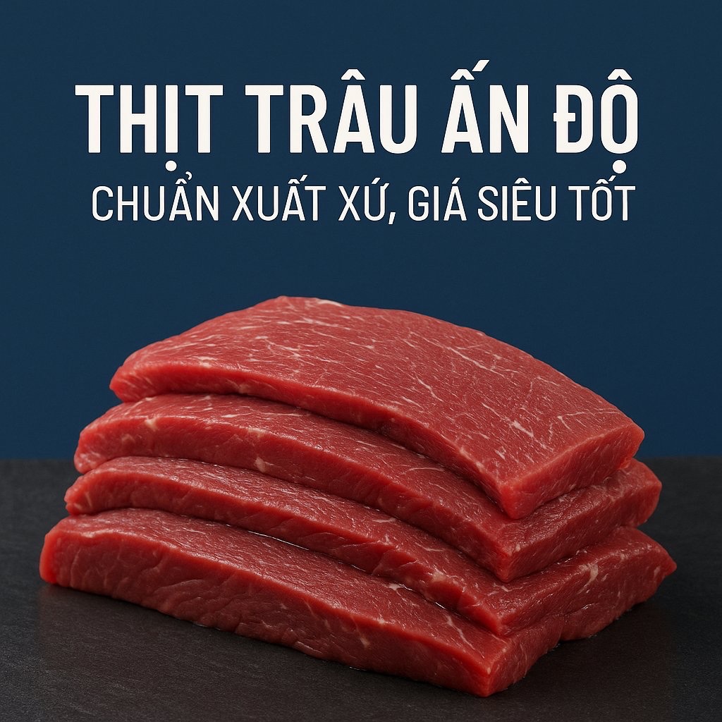 Thịt Trâu nhập khẩu Ấn Độ nguyên thùng