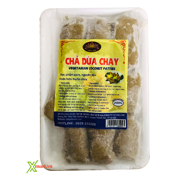 Chả Dừa Chay Diệu Âm Khay 200g