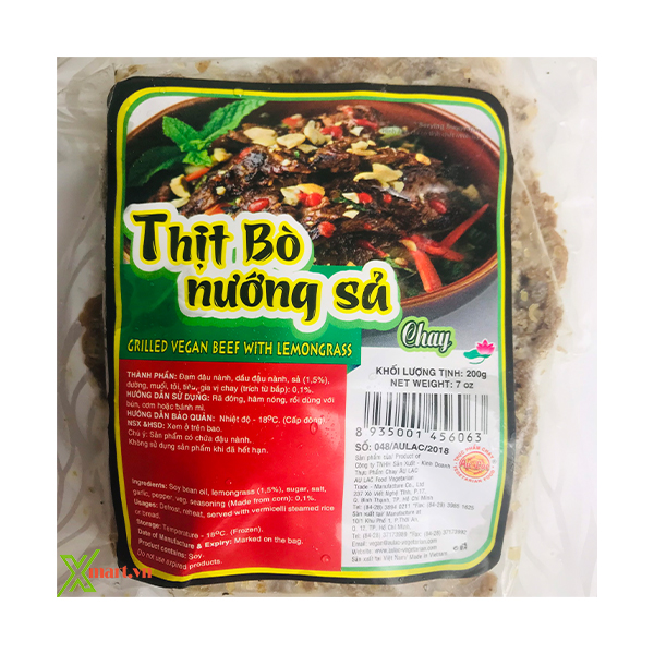 Thịt Bò Nướng Sả Chay Âu Lạc 200g