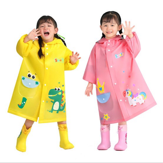 Áo mưa hình khủng long cho trẻ