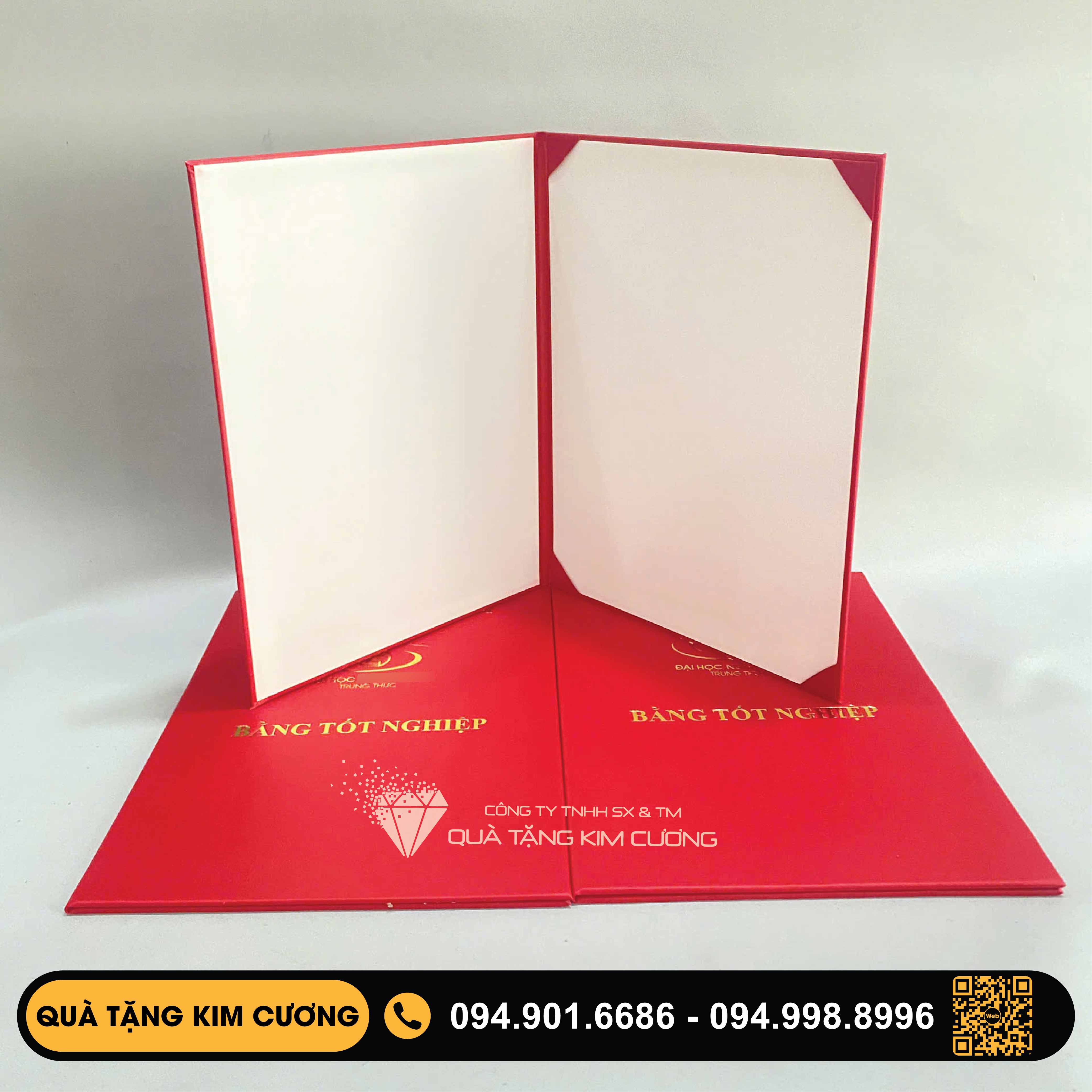 Bìa da kẹp bằng tốt nghiệp