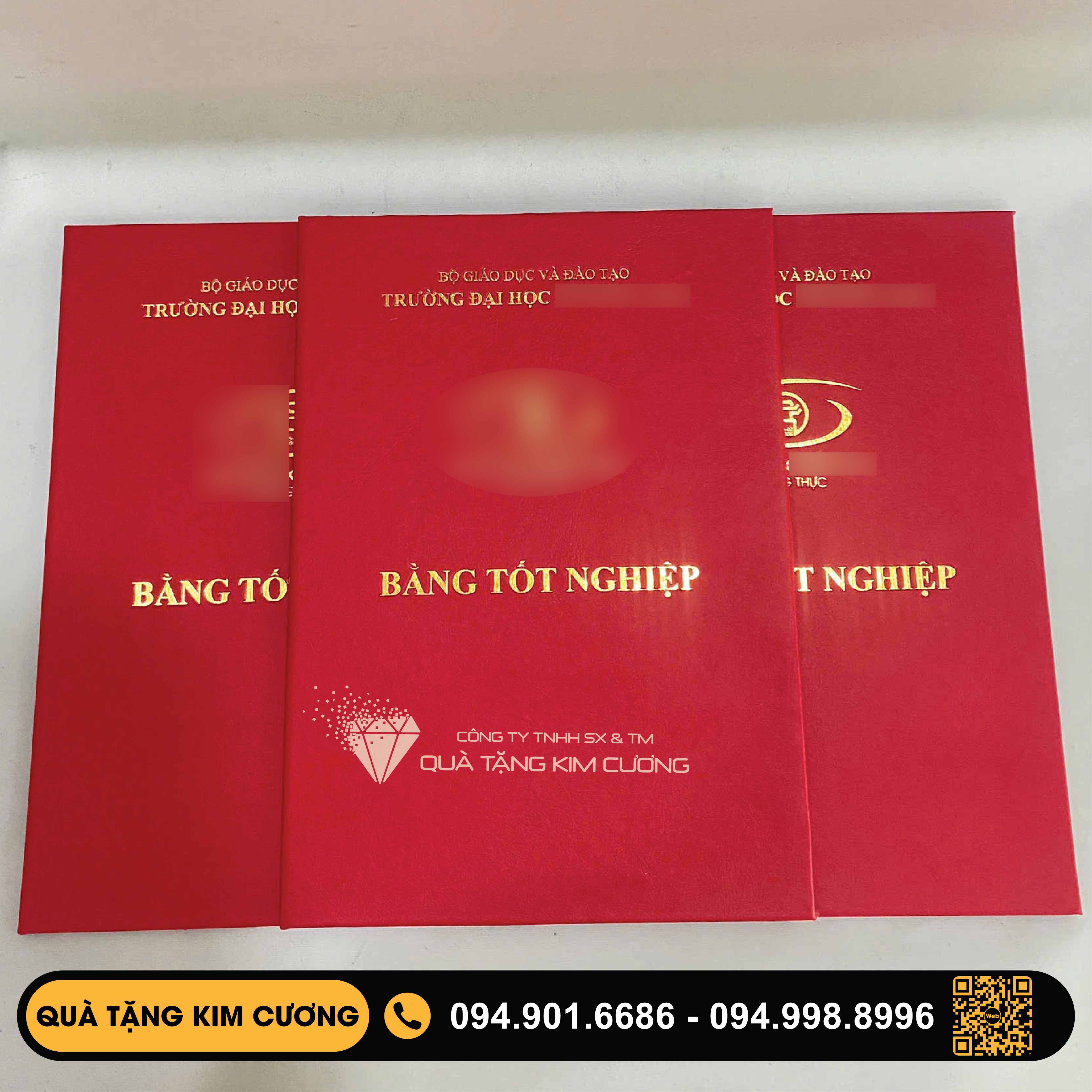Bìa da kẹp bằng tốt nghiệp