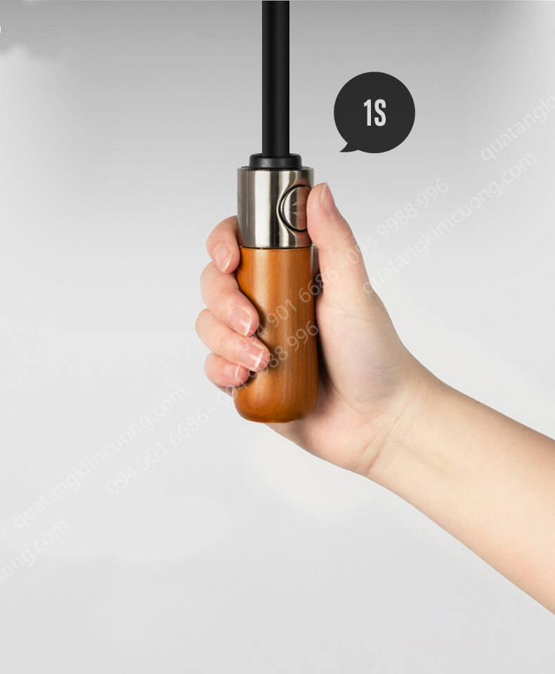 Ô dù cầm tay tự động gấp 3 chống tia UV 16 xương