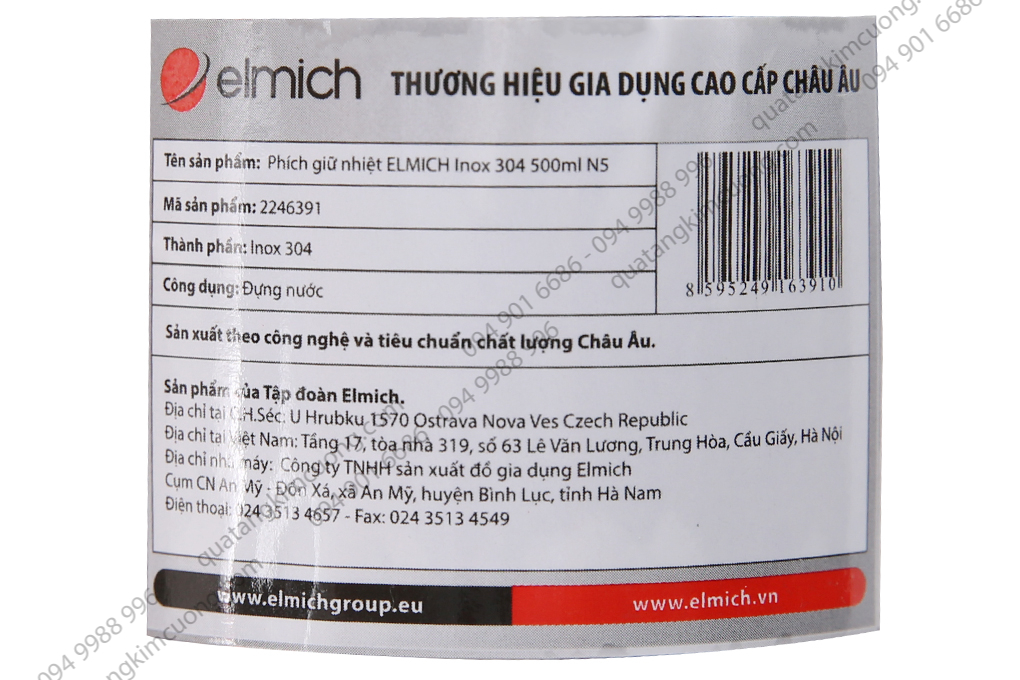 Bình giữ nhiệt inox 500 ml Elmich N5