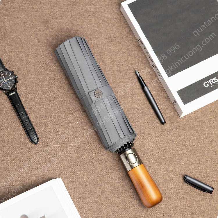 Ô dù cầm tay tự động gấp 3 chống tia UV 16 xương