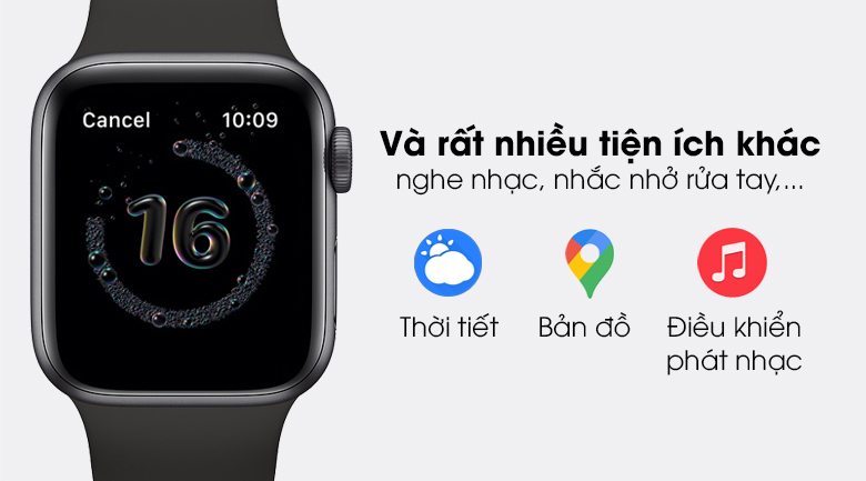 Apple Watch SE 40mm (4G) Viền Nhôm - Dây Cao Su