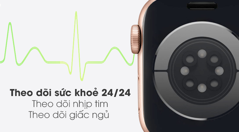 Apple Watch SE 40mm (GPS) Viền Nhôm - Dây Cao Su | Chính Hãng VN/A