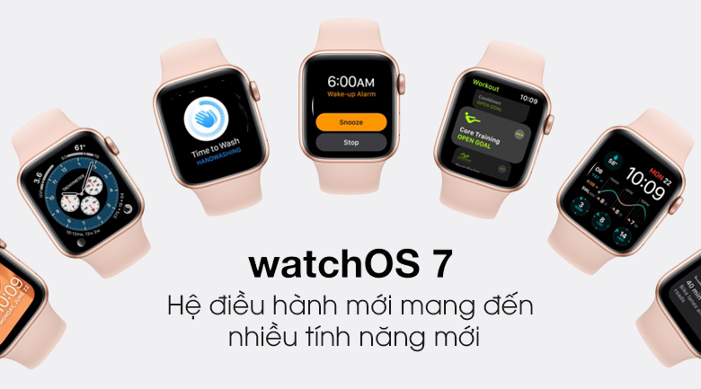 Apple Watch SE 40mm (GPS) Viền Nhôm - Dây Cao Su | Chính Hãng VN/A