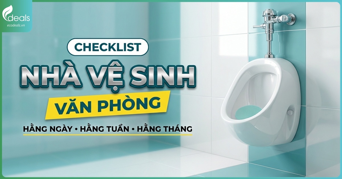 Checklist vệ sinh nhà vệ sinh văn phòng theo ngày, tuần, tháng