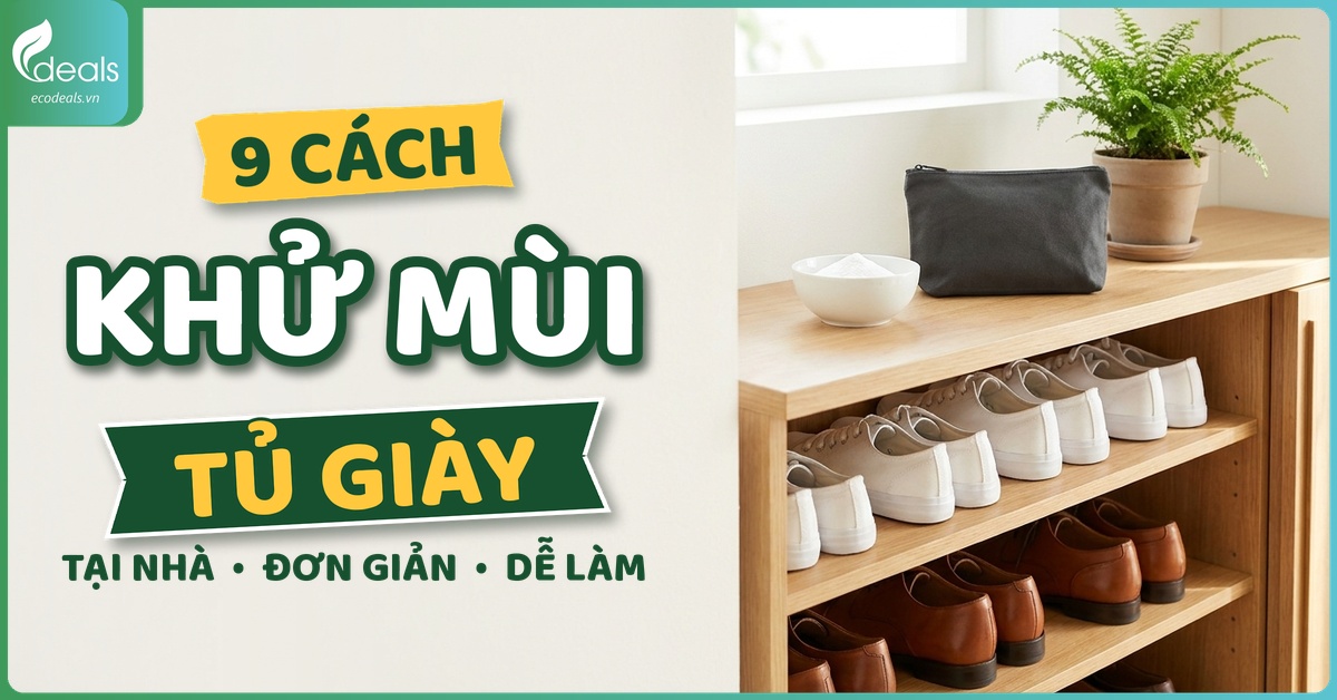 9 cách khử mùi tủ giày tại nhà đơn giản, ai cũng làm được