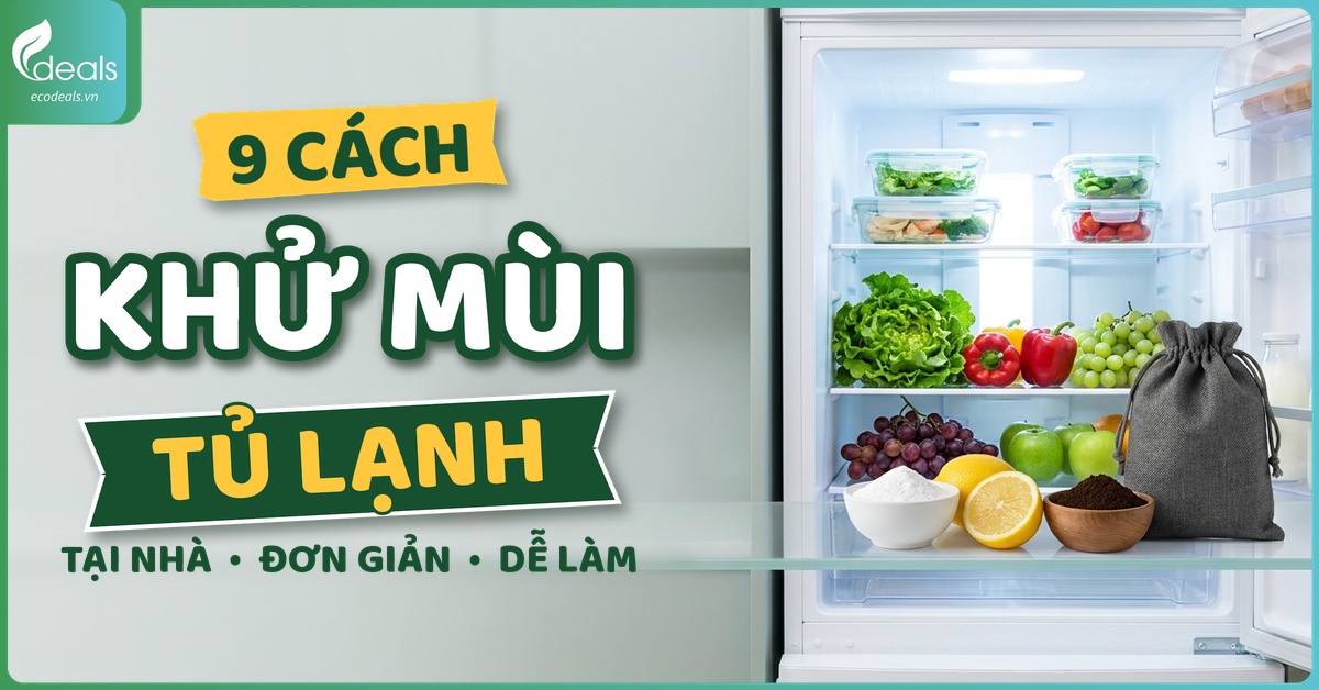 9 cách khử mùi tủ lạnh tại nhà đơn giản, nhanh gọn, dễ làm