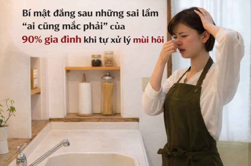 Bí mật đằng sau những sai lầm “ai cũng mắc phải” của 90% gia đình khi tự xử lý mùi hôi