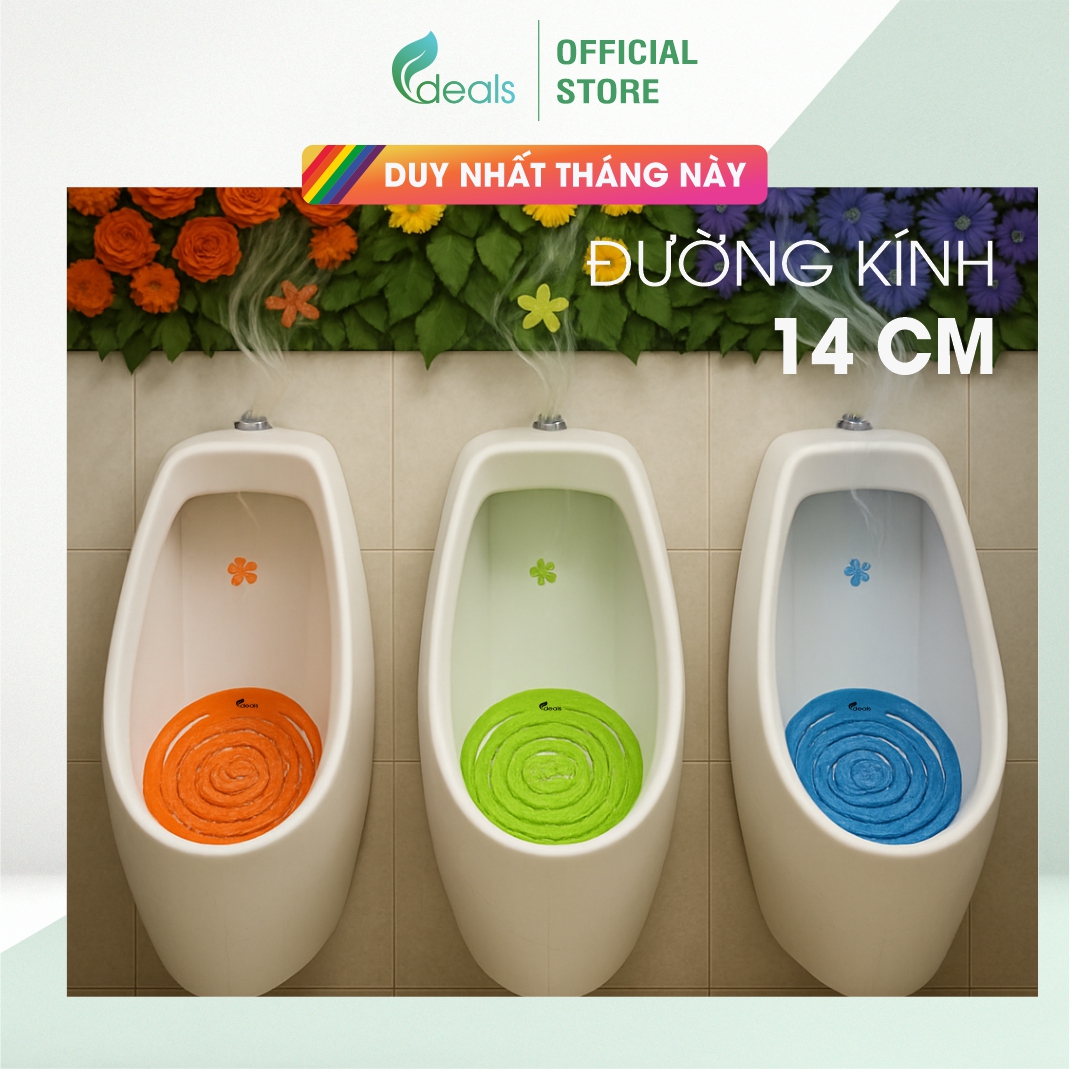 [TIẾT KIỆM NHẤT] Tấm lót khử mùi bồn tiểu Mini Wave ECODEALS - KT 14cm