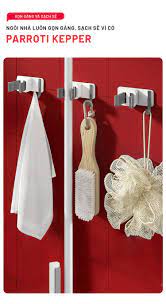 Móc treo cây lau nhà dán tường 2 trong 1 – Parroti Keeper KP03