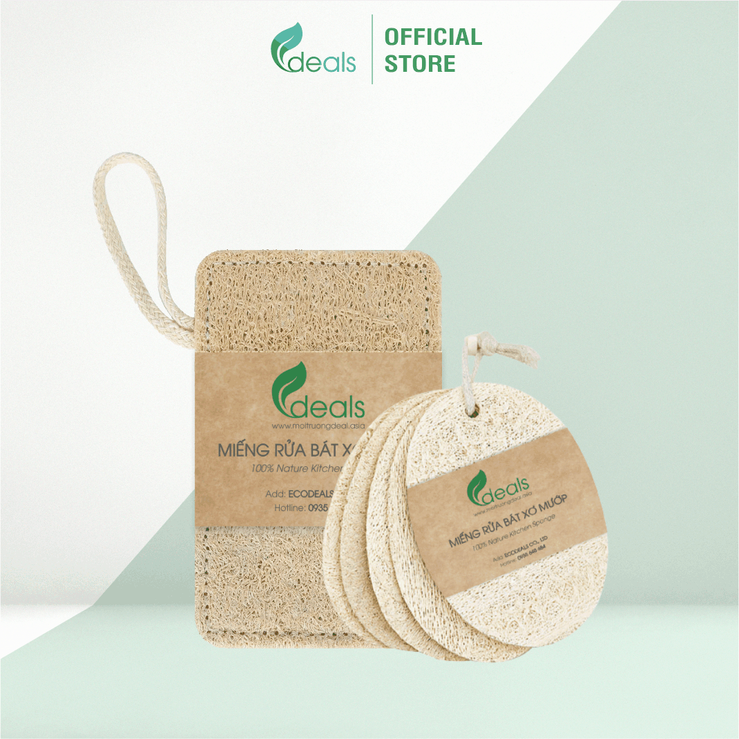 Xơ Mướp Rửa Chén Bát, Xoong Nồi ECODEALS