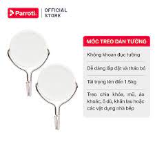 Móc treo dán tường đa năng, bộ 2 chiếc, treo chìa khóa, đồ dùng nhà bếp, vật dụng nhà tắm – Parroti Handy HD02