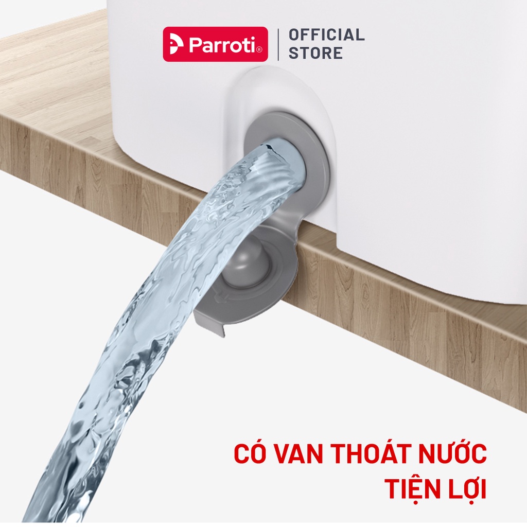 Cây lau nhà tự vắt thông minh, chổi lau nhà 360 độ, lau sạch khô nhanh – Parroti ProMAX PX01