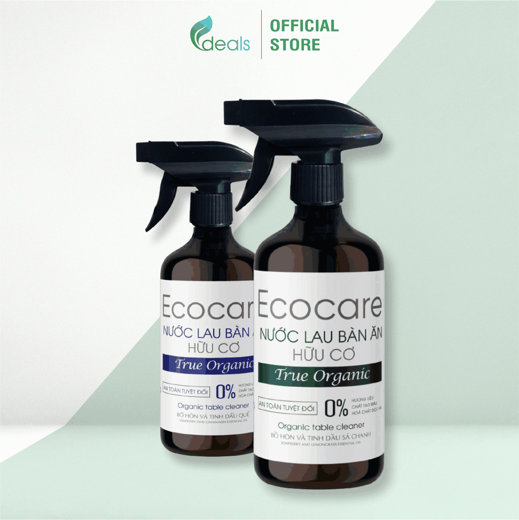 Xịt Lau Bàn Ăn từ Bồ Hòn Hữu Cơ ECOCARE 500ml